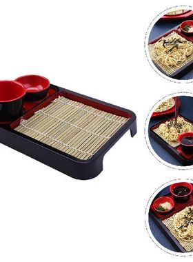 1 Set Tableware Cold Soba Plate Cold Noodle Trays Sushi