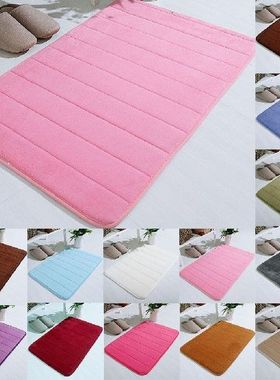 Absorbent Doormat Soft Memory Foam Mat Bath Bathroom