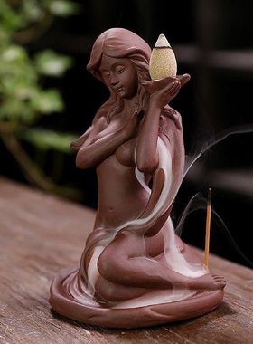 Mermaid Backflow Incense Holders Handmade Sands Incense