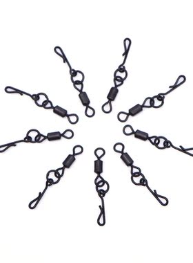 20pcs Fishing Rolling Swivels With Quick Change Snaps Carp