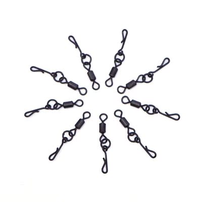 20pcs Fishing Rolling Swivels With Quick Change Snaps Carp