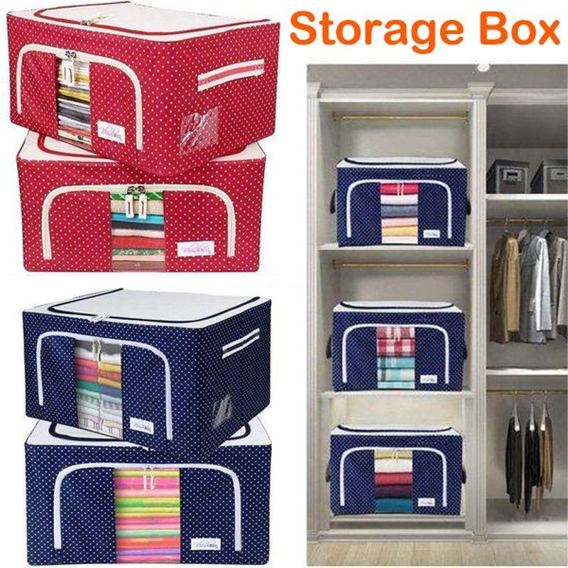 Large Capacity Clothes Storage Bag Organizer With Thick
