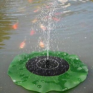 Solar Fountain Garden Fountain Floating Lotus Leaf Shaped