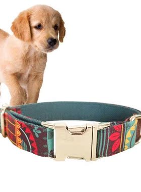 Legendog Pet Special Ethnic Print Handmake Dog Collars Soft