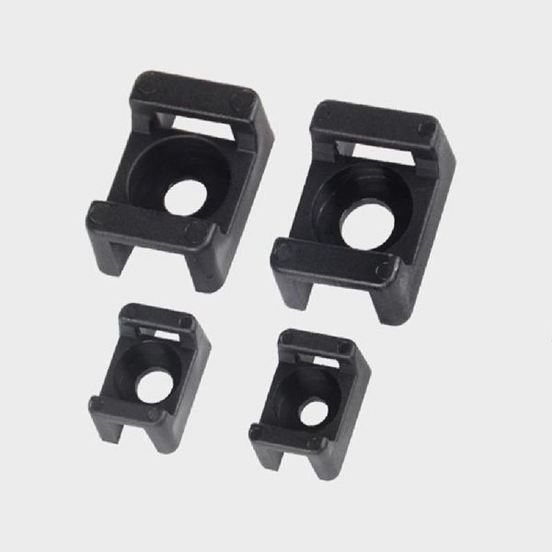 100PCS Cable Tie Mounts Seat Wire Buddle Saddle Type
