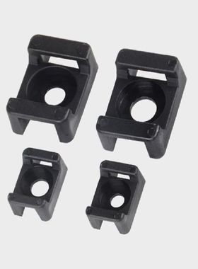 100PCS Cable Tie Mounts Seat Wire Buddle Saddle Type