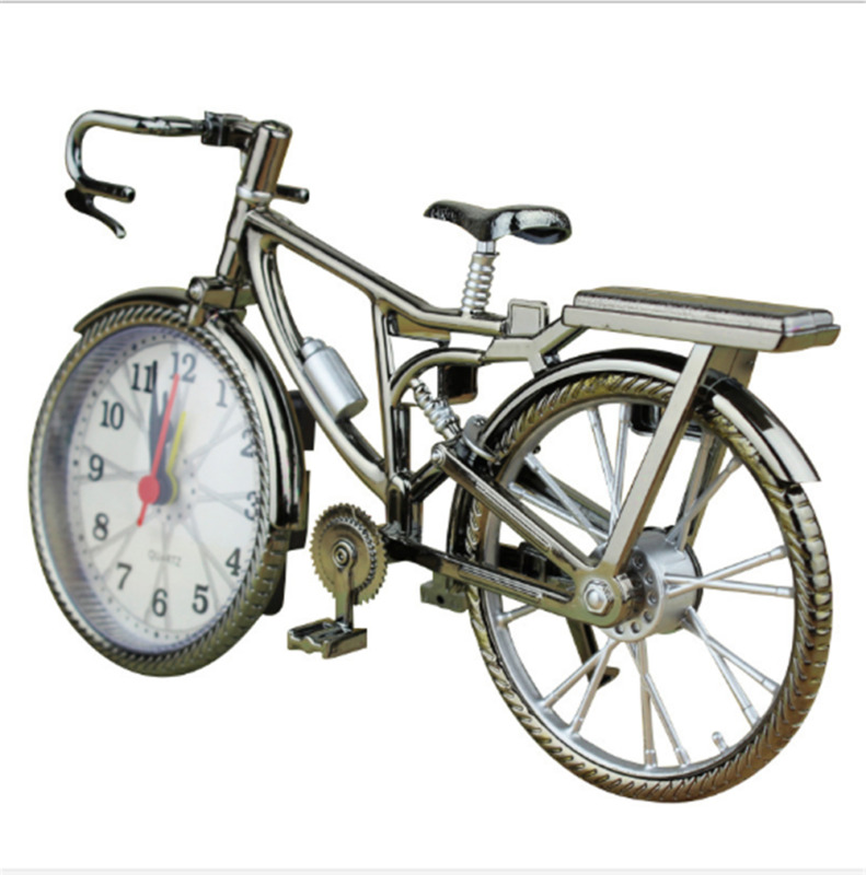 motor bike cycle chopper quartz alarm clock watch time desk