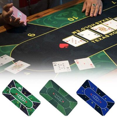 1.2m Deluxe Suede Rubber Texas Holdem Pokers Tablecloth