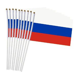 10pcs 14*21cm Flags Russian Patriot National Flag Russia