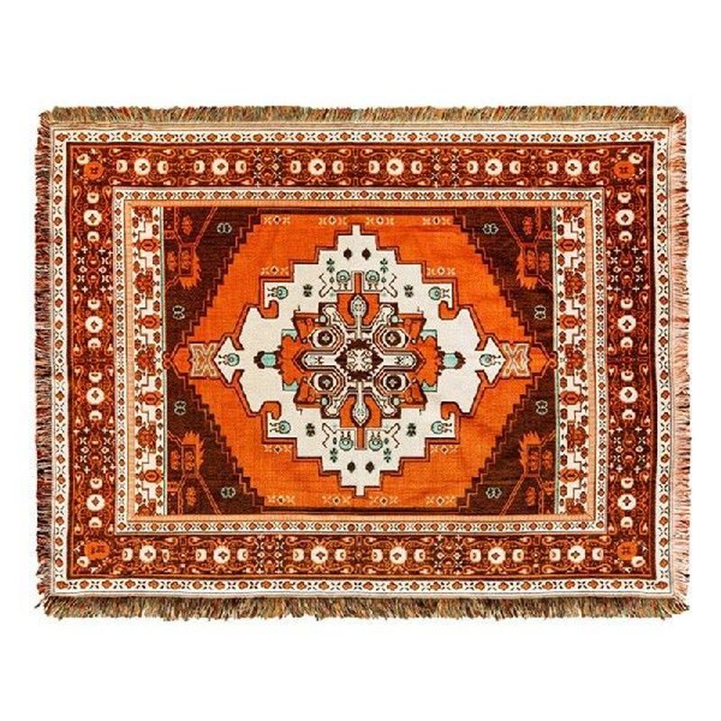 Boho Blanket, Cotton Knitted Tassel Throw Blankets,