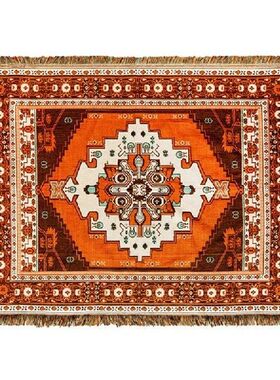 Boho Blanket, Cotton Knitted Tassel Throw Blankets,