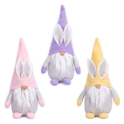 K1MF Dekorasi Liburan Musim Semi Kurcaci Kelinci Paskah