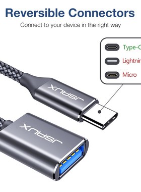 USB C Adapter OTG Type C Cable Male to USB A 3.0 Female Thun