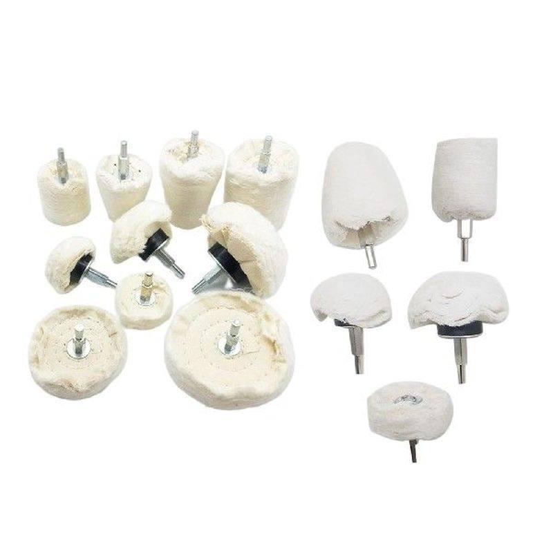polishing cloth wheel kit , various shaped  white durable