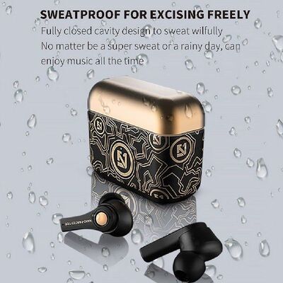 Bluetooth 5.0 Wireless Headphones Mini Bass Earbuds