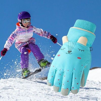 Mittens Winter Boys Skiing Sports Kids Girls Outdoor Gloves