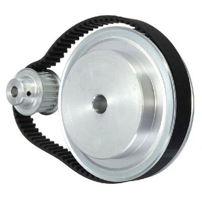 5M Timing Pulleys Bore 12 and 8mm + Rubber Belts Set for