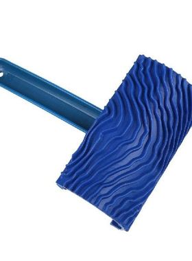 Blue Rubber Wood Grain Paint Roller DIY Graining Painting