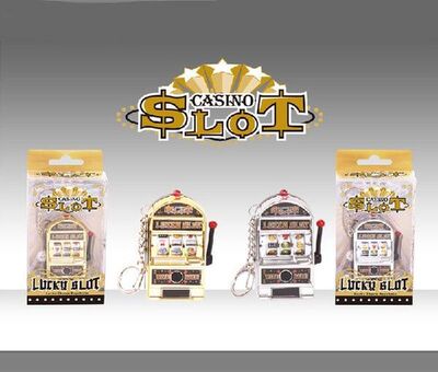 Creative Mini slot machine key buckle pendant voice flash