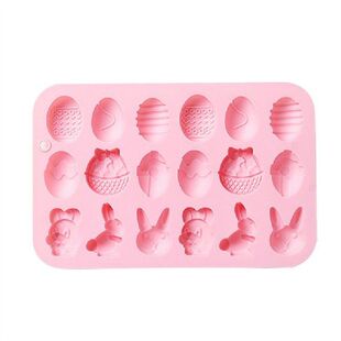 1 Pcs Cute 18 Cavity 3D Easter Surprise Egg Rabbit Shape