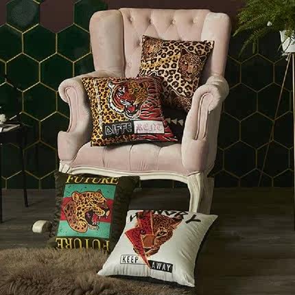 Luxury Fashion Leopard Printing Cushions Cover Colorful