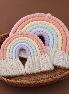6 Layers Macrame Rainbow Wall Decor for Bedroom Nursery