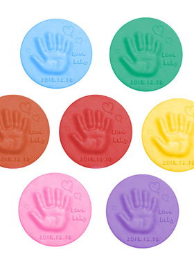 2022 Baby Care Air Drying Soft Clay Baby Handprint Footprint