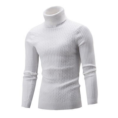 Men's Turtleneck Sweater New Autumn Winter Solid Col