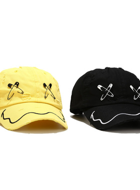 Neutral Pin Washing Breathable Sports Peaked Cap Women Man O