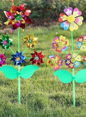 Mainan Kincir Angin Kartun 6 Roda Putar Angin Putar Halaman