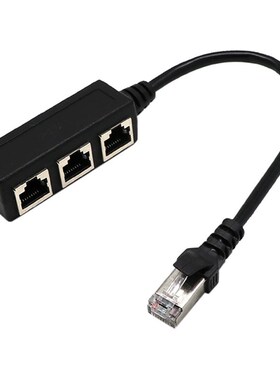 New RJ45 Y Splitter Adapter 1 to 3 Port Ethernet Switch Cabl