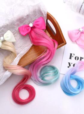 Child Bow Crystal Elastic Hair Band Rubber Band Hair Accesso