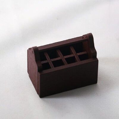 Handmade Mini Wood Toolbox Container Chest Box for 1:12
