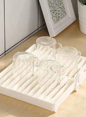 Folding Plate Storage Rack Household Cup Drying Rack