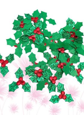 Christmas Holly Artificial Leaves Berry Berries Leaf Xmas