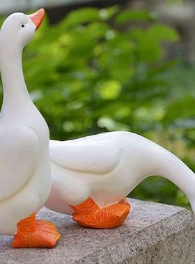 2pc Simulation Ducks for Garden Courtyard Pond Pool Rockery