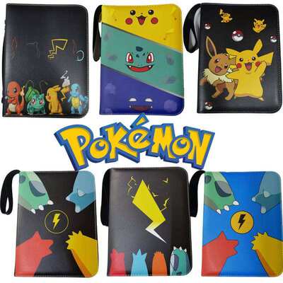 Pokemon card holder can nsert 200400pcs cards, Pkachu car