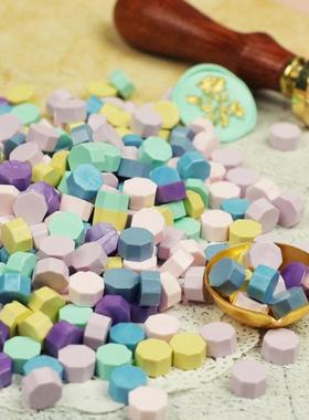 100pcs Retro Octagon Sealing Wax Seal Stamp Wax Beads For