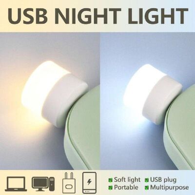 Lampu Steker USB Lampu Malam USB Pengisi Daya Seluler