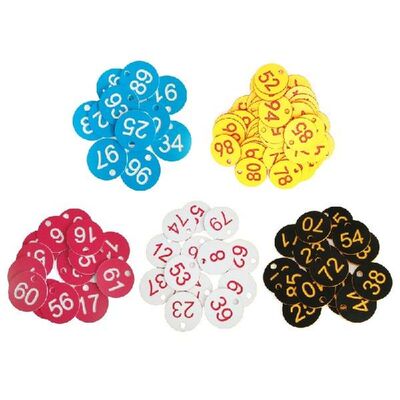 100PCS Labeling Number Tags Numbered Tag Single Side
