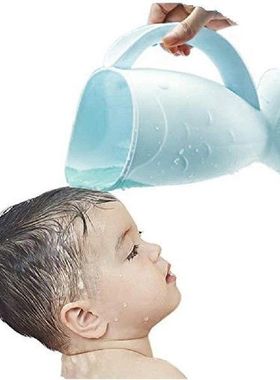 Baby Shampoo Rinse Cup Whale Shape Bath Rinser Pail for