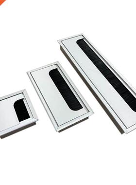 Aluminium Square Rectangle Desk Computer Wire Cable Outlet I