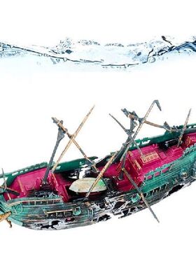 Shipwreck Action Aquarium Ornament Sunken Galleon Ship