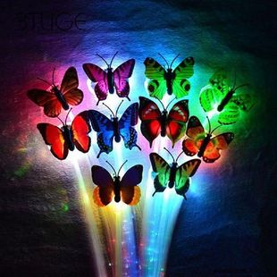 Luminous Hairpin Butterfly Led Hair Accessories Fiber Optic