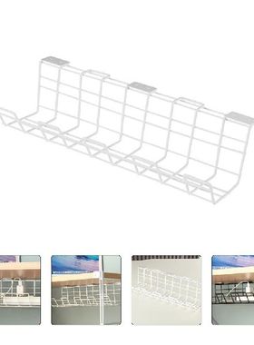 Desk Cable Management Tray Cord Organizer Rack Basket Wire