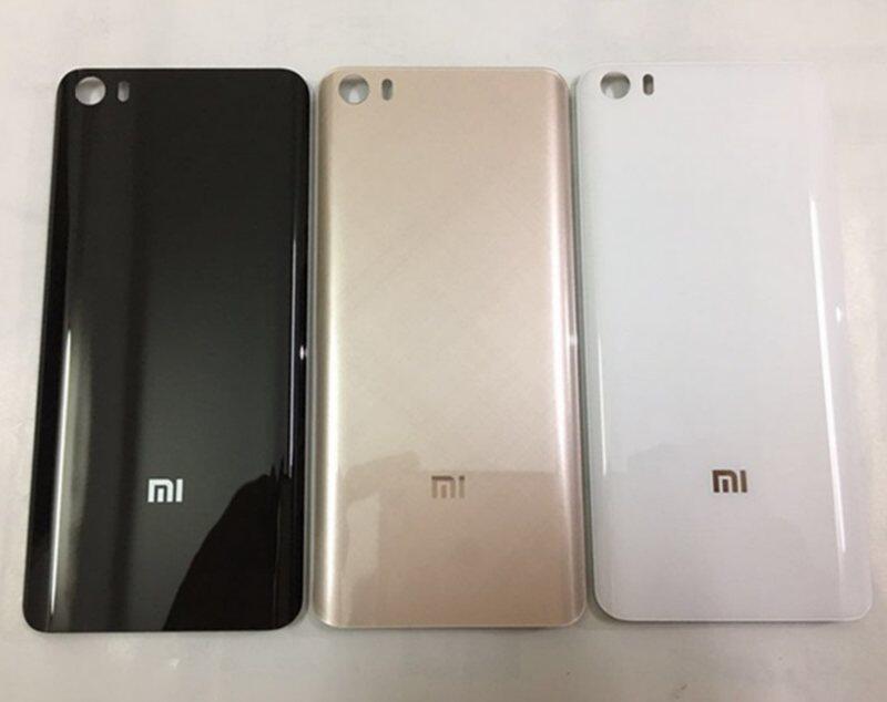 original 3d glass with logo back cover for xiaomi mi5 5.15 i