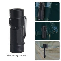Mini Outdoor LED CLIP EDC Flashlight USB Rechargeable Mini P