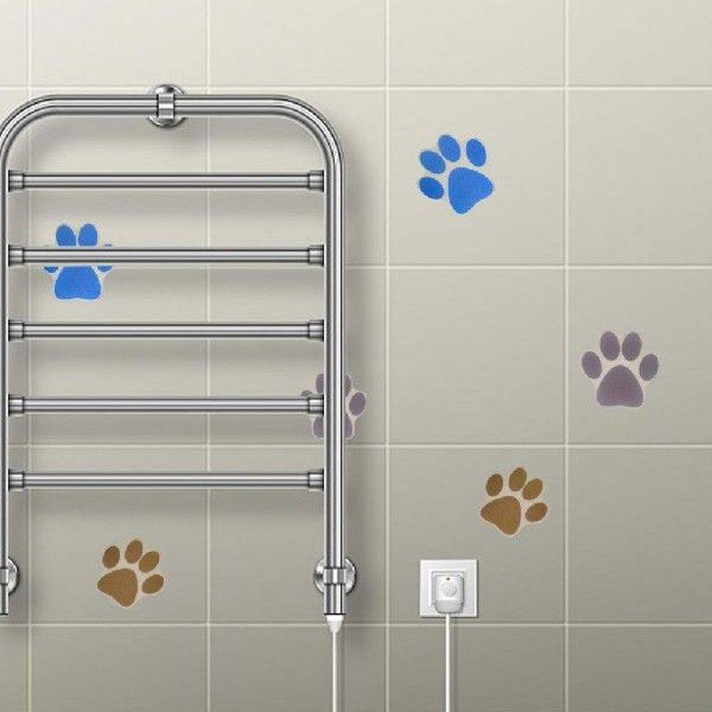 12pcs cartoon dog paws shape bathroom slip protective