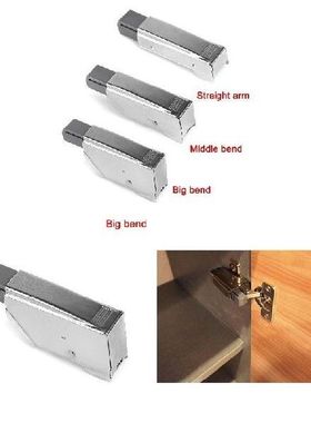 Straight Arm Full Overlay Hinge for Doors Nickel Finish