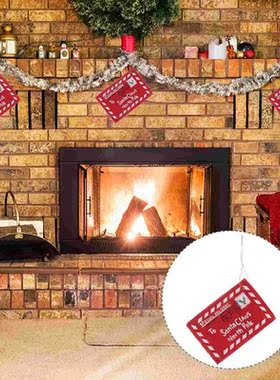 WINOMO 10pcs Letter to Santa Claus Felt Envelope Embroidery